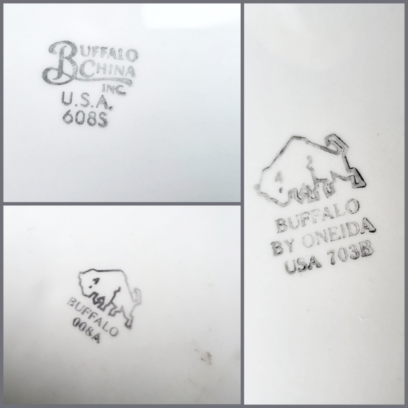 Rare VTG Buffalo China Plates (6 available) 15$each - Picture 3 of 3